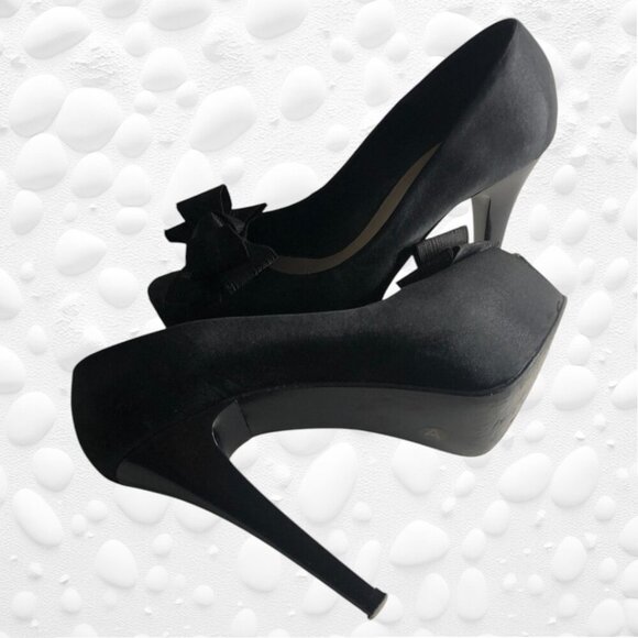 ๐ Westies "Tracy" Black Satin Stilettos - Size 7 ๐ - Picture 8 of 9
